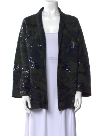 Zadig & Voltaire Merino Wool Floral Print Sweater