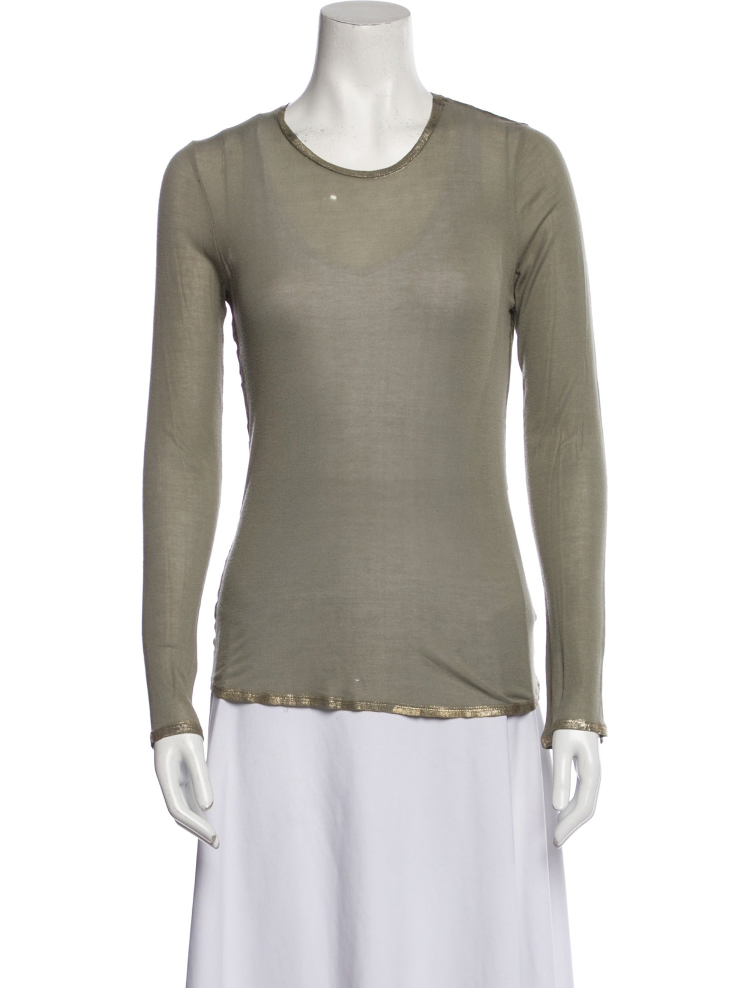 Zadig & Voltaire Scoop Neck Long Sleeve T-Shirt