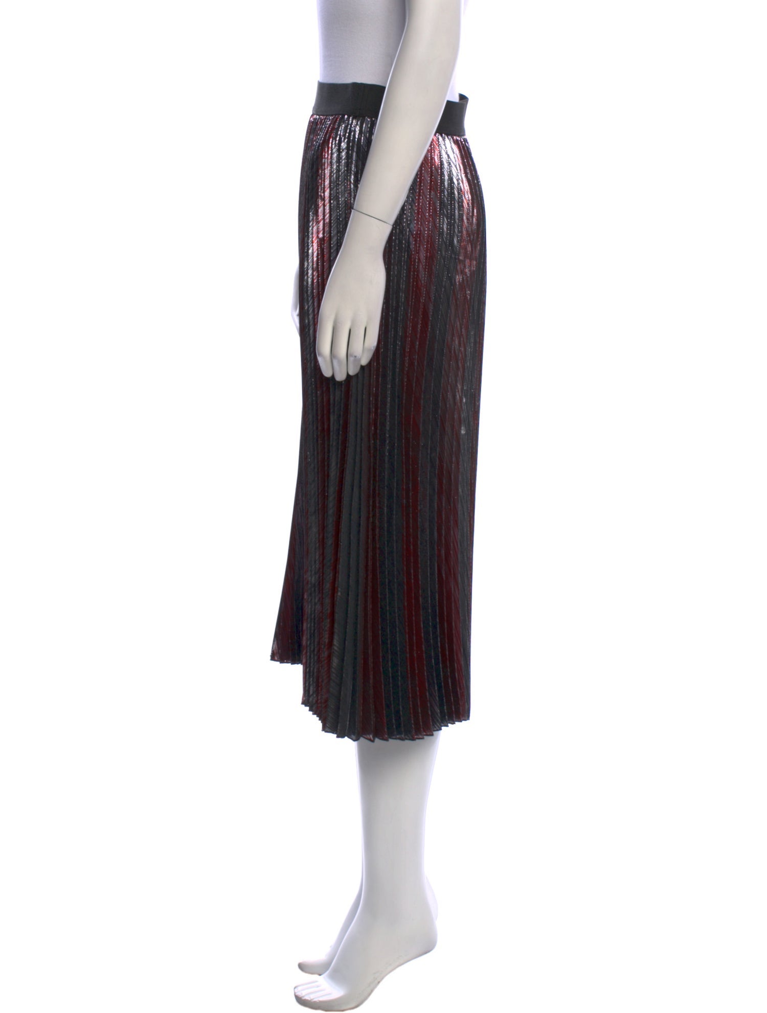 Zadig & Voltaire Striped Midi Length Skirt