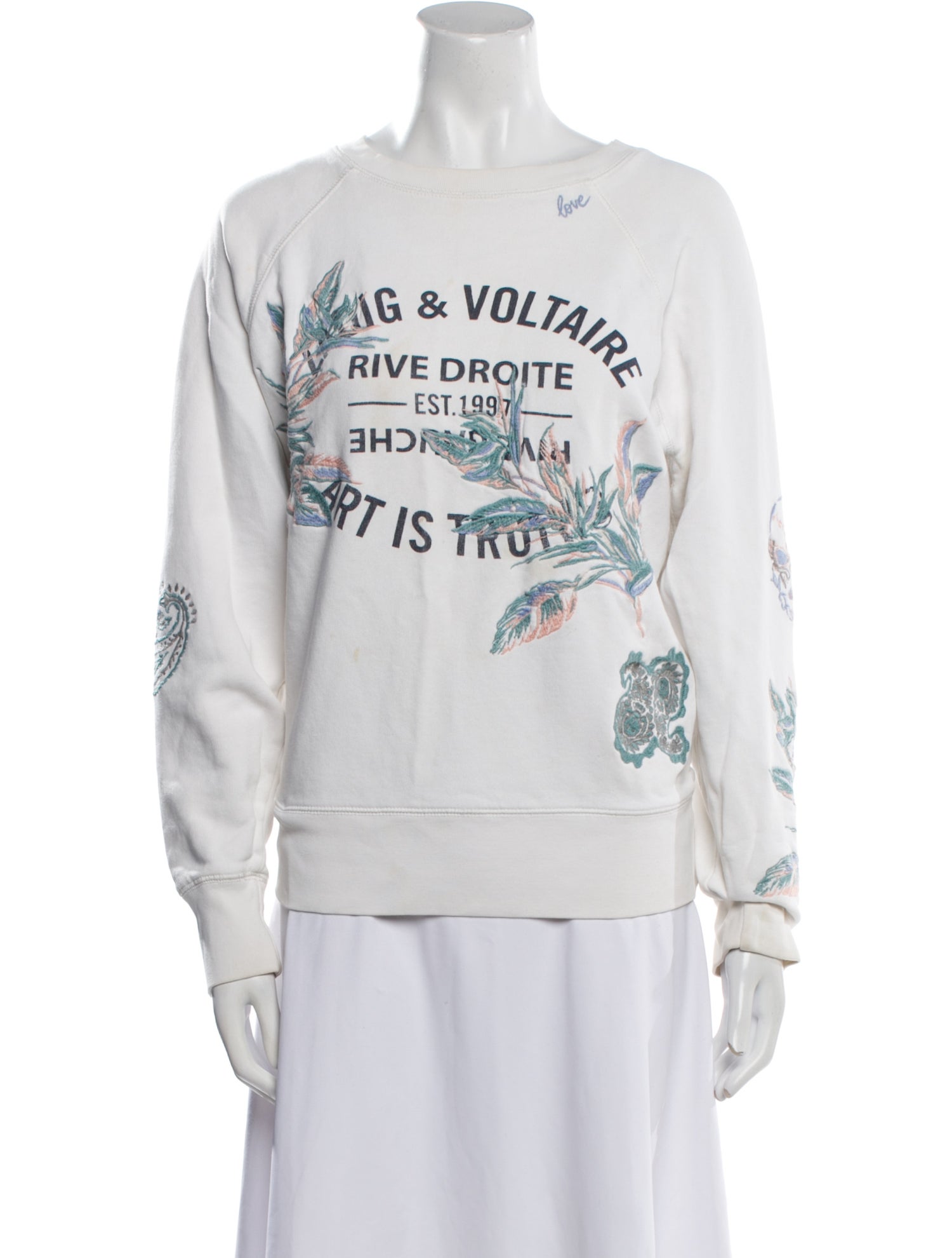 Zadig & Voltaire Graphic Print Crew Neck Sweatshirt
