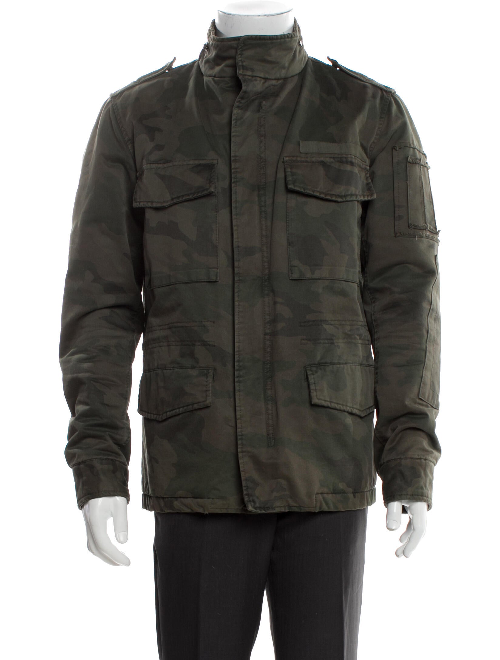 Zadig & Voltaire Camouflage Print Utility Jacket