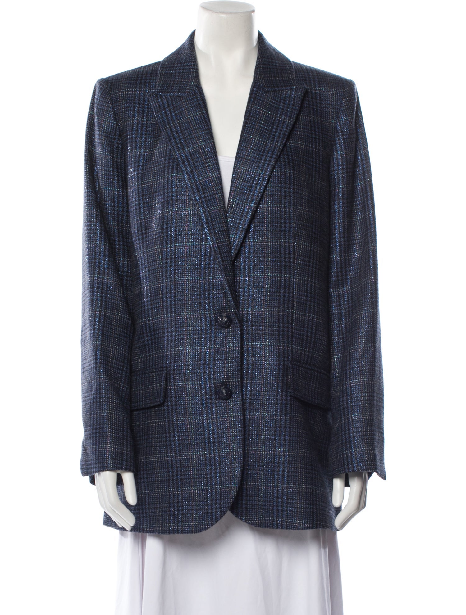 Zadig & Voltaire Wool Tweed Pattern Blazer