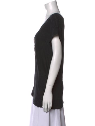 Zadig & Voltaire Linen Graphic Print T-Shirt