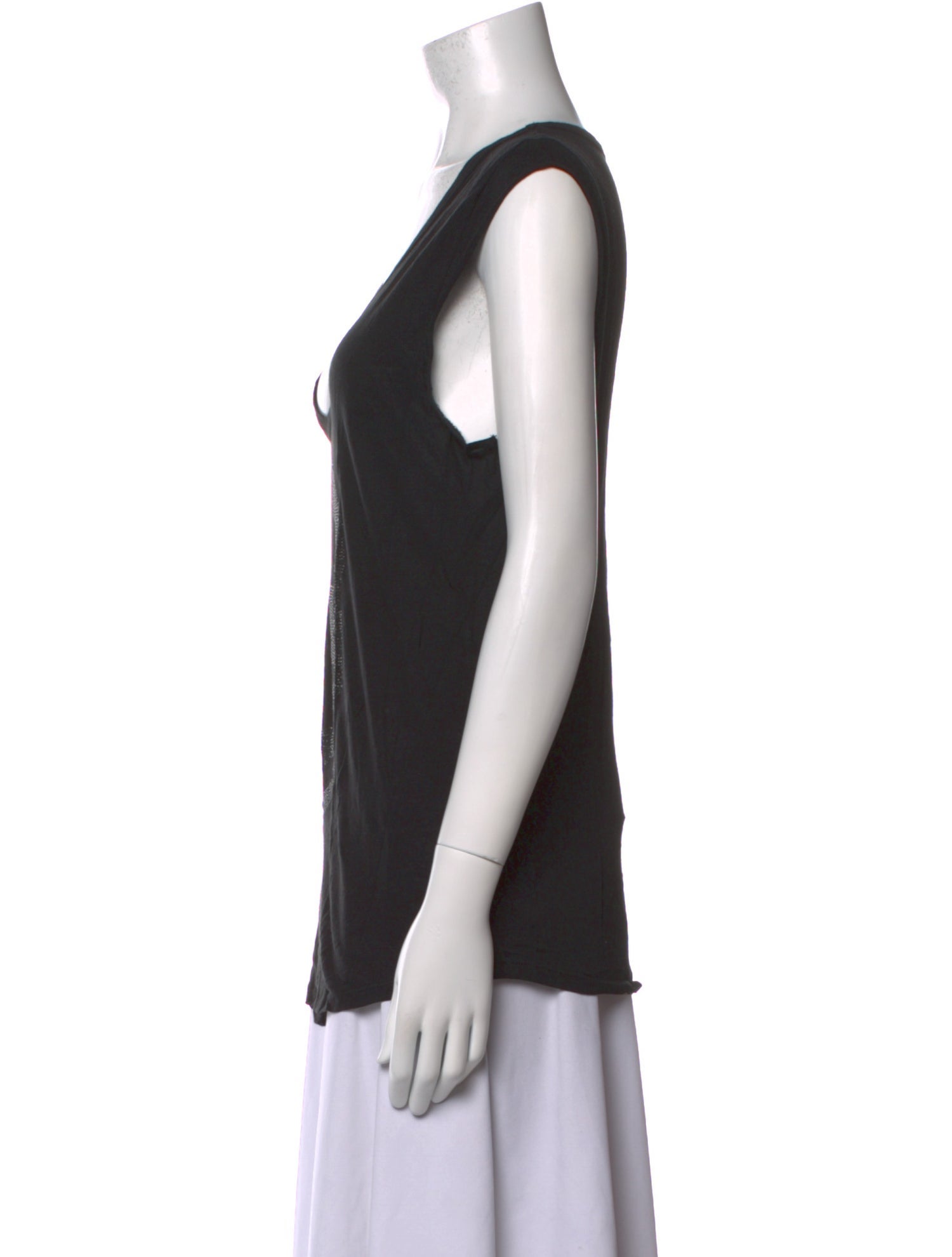 Zadig & Voltaire V-Neck Short Sleeve Tank Top
