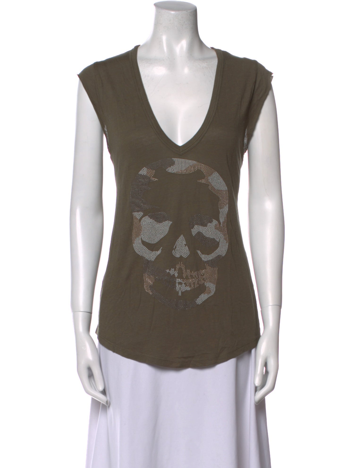 Zadig & Voltaire Printed V-Neck Top