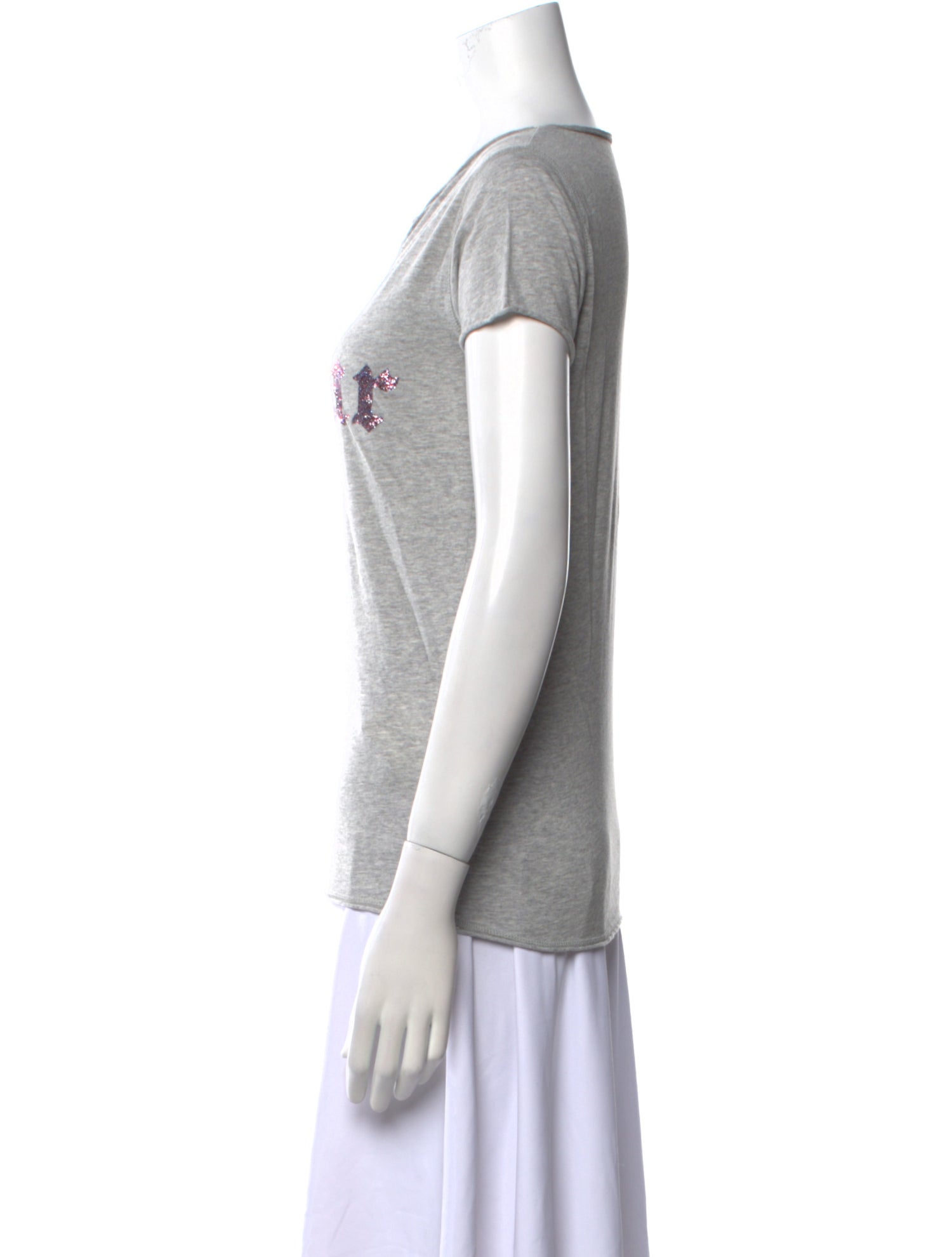 Graphic Print V-Neck T-Shirt