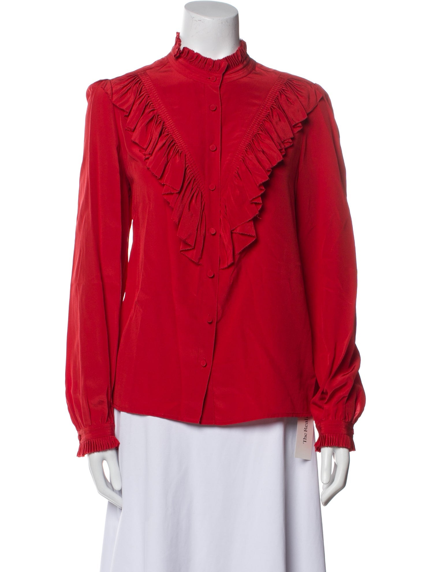 Zadig & Voltaire Silk Mock Neck Blouse