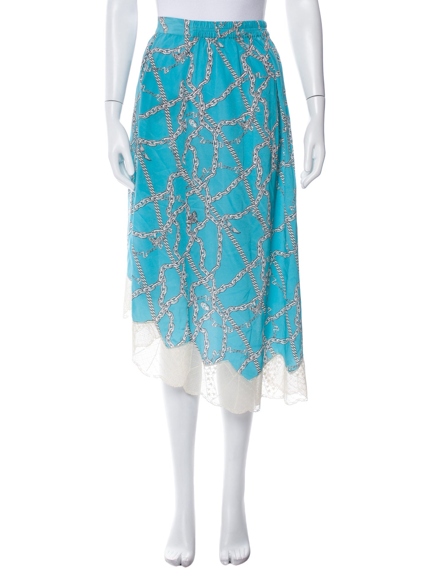 Zadig & Voltaire Silk Midi Length Skirt