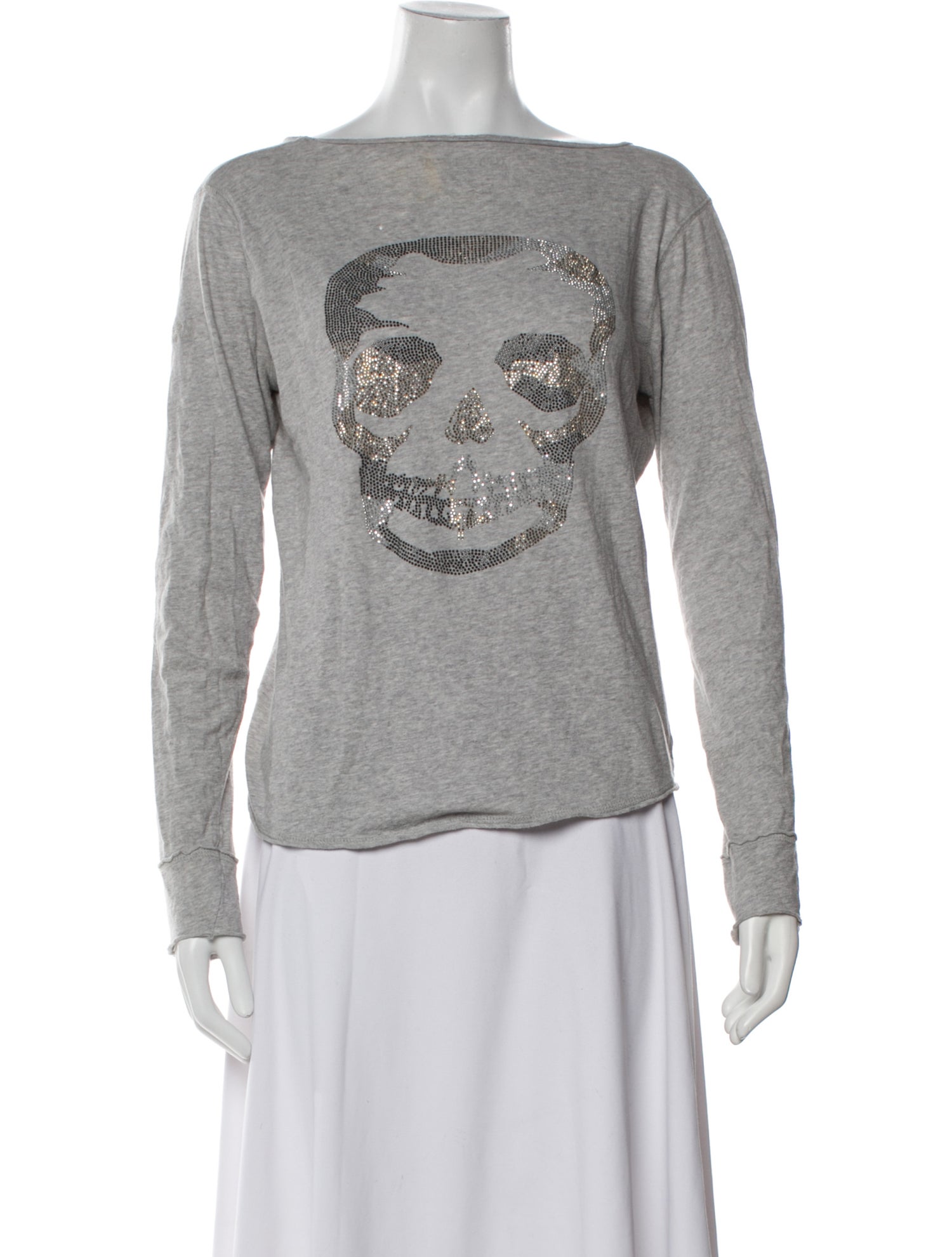 Zadig & Voltaire Graphic Print Bateau Neckline Sweatshirt
