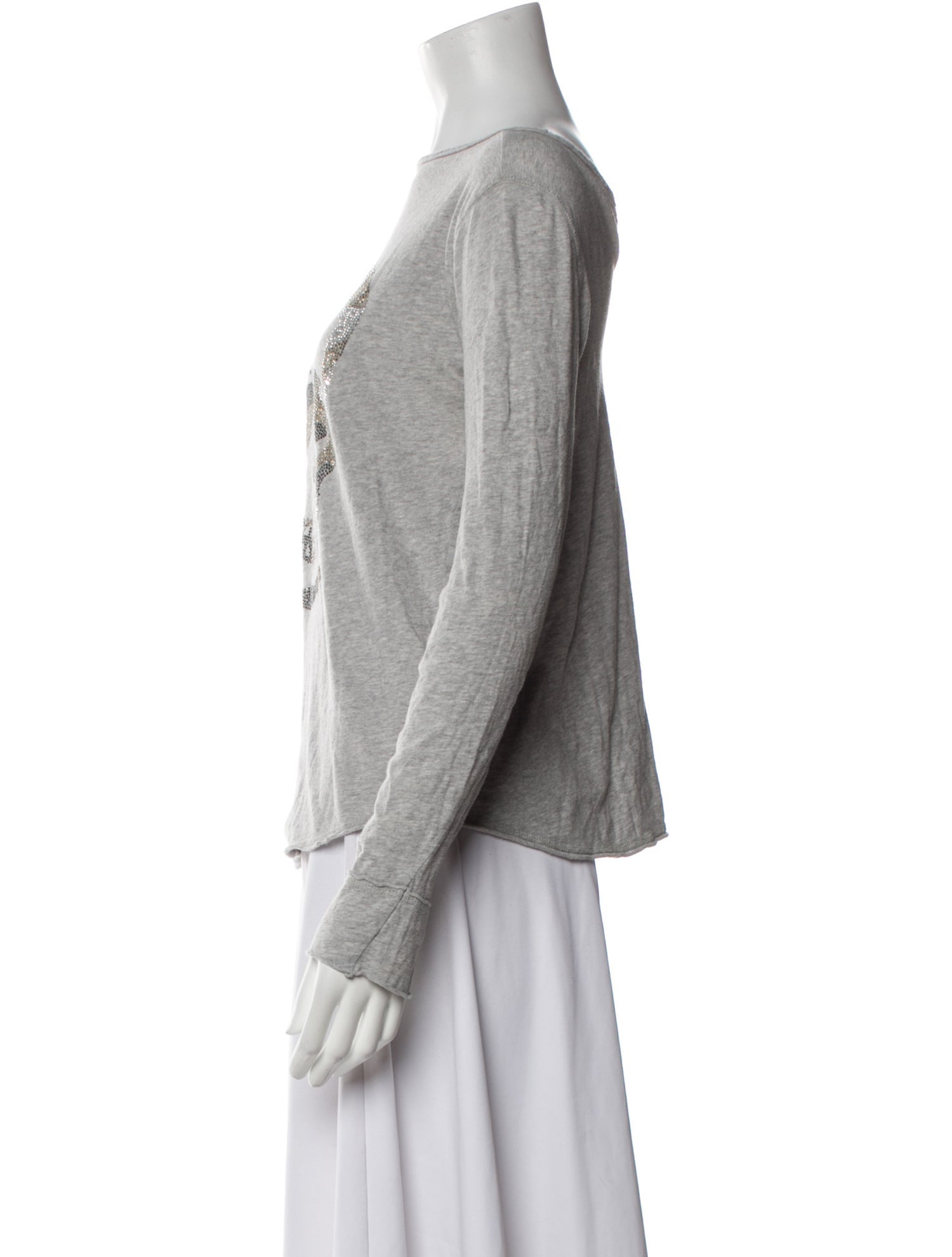 Zadig & Voltaire Graphic Print Bateau Neckline Sweatshirt