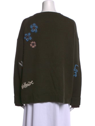 Zadig & Voltaire Cashmere Floral Print Sweater