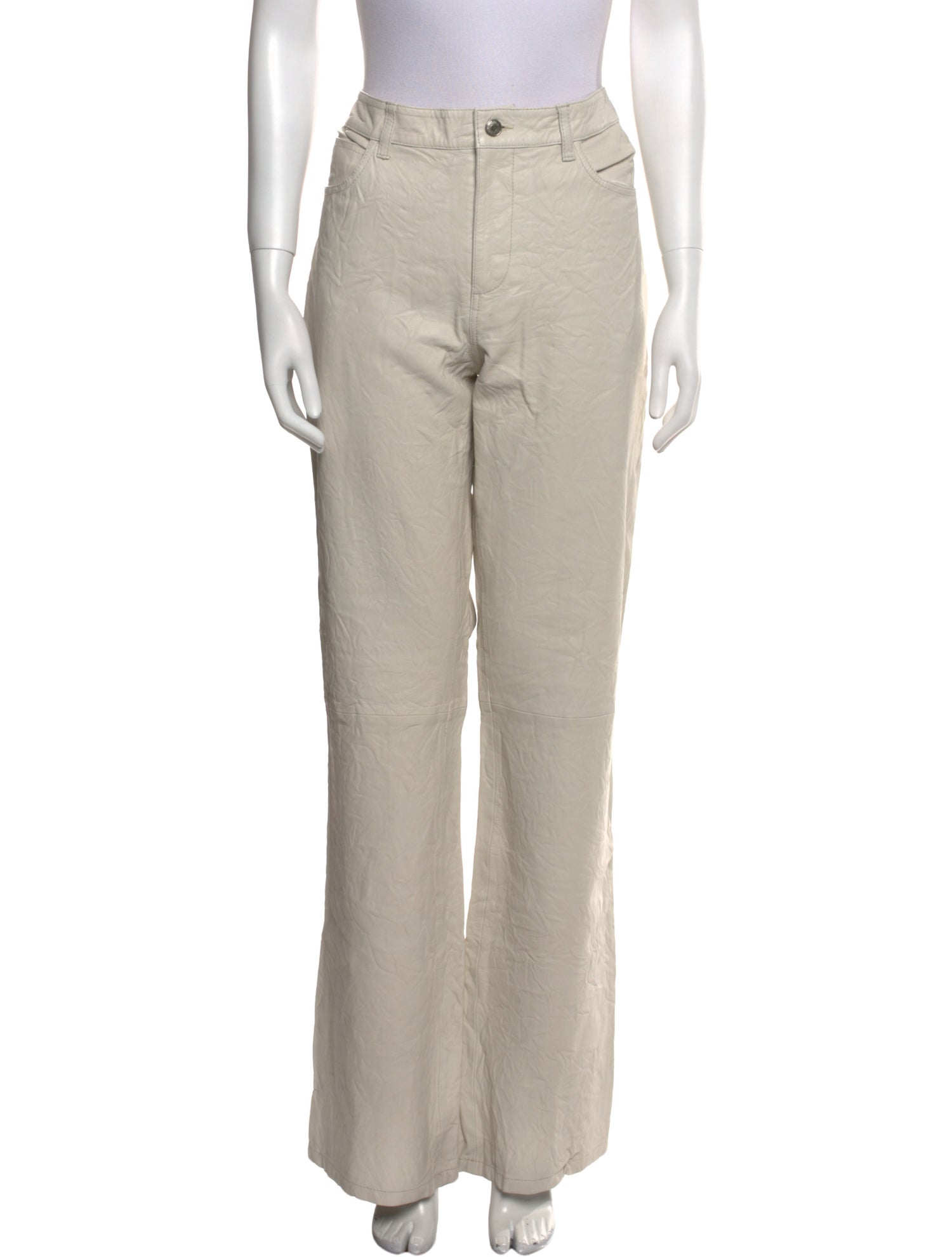 Zadig & Voltaire Lamb Leather Wide Leg Pants