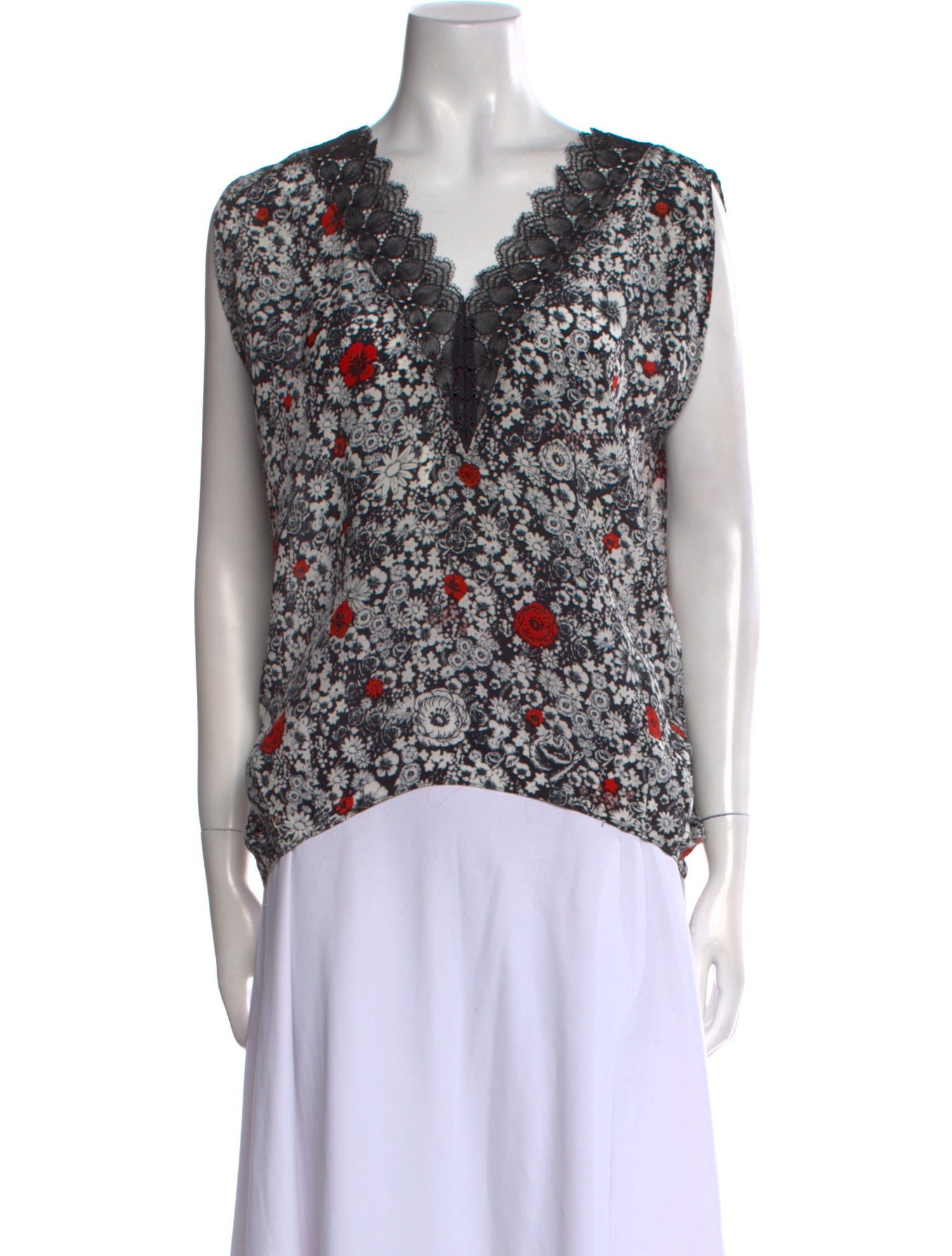 Zadig & Voltaire Silk Floral Print Blouse