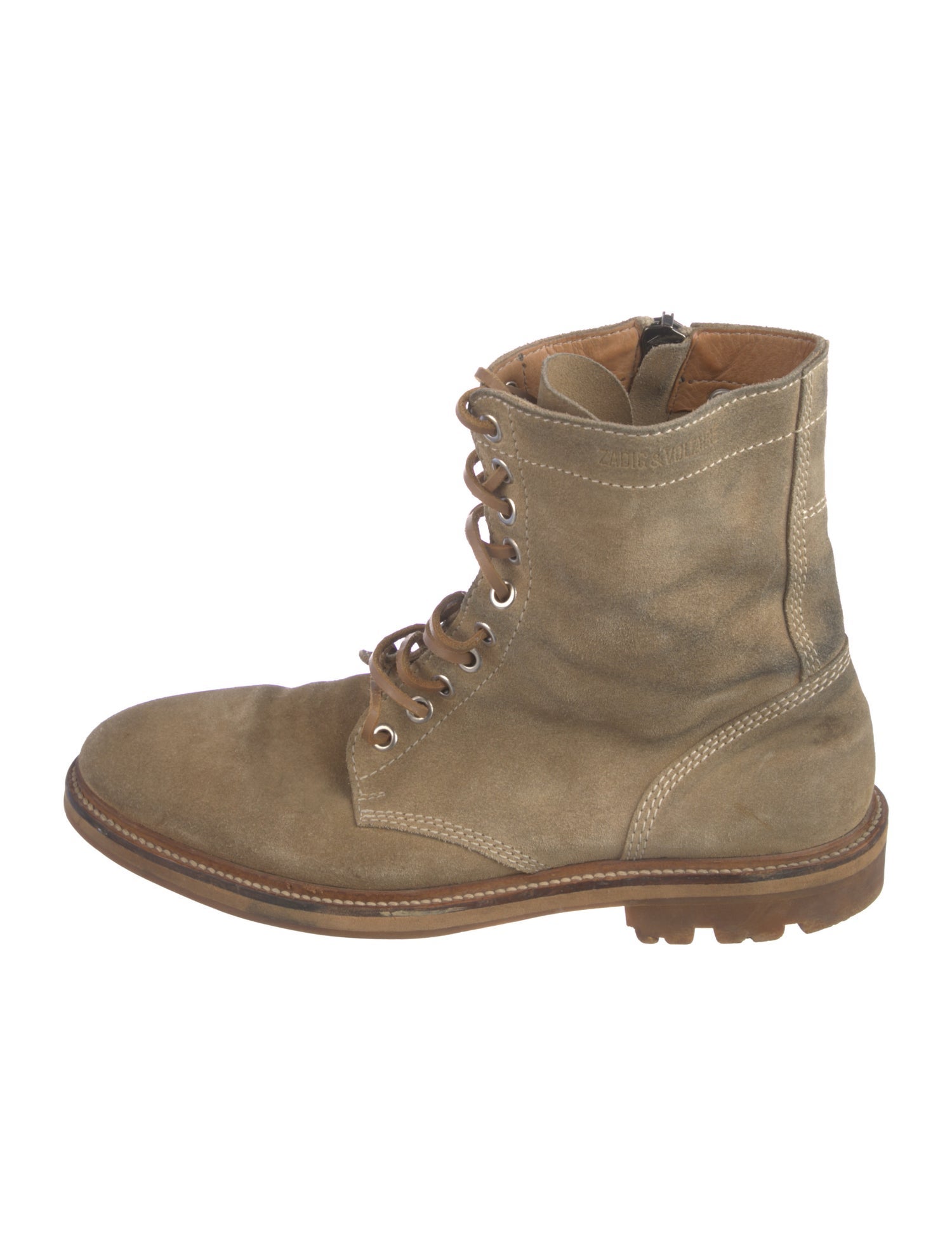 Zadig & Voltaire Suede Lace-Up Boots