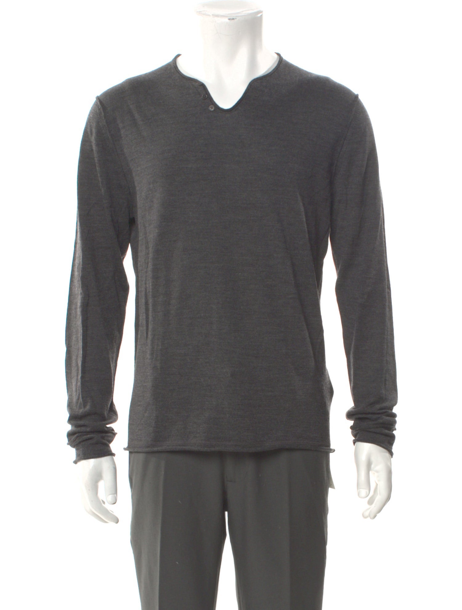 Zadig & Voltaire Merino Wool V-Neck Polo Sweater w/ Tags