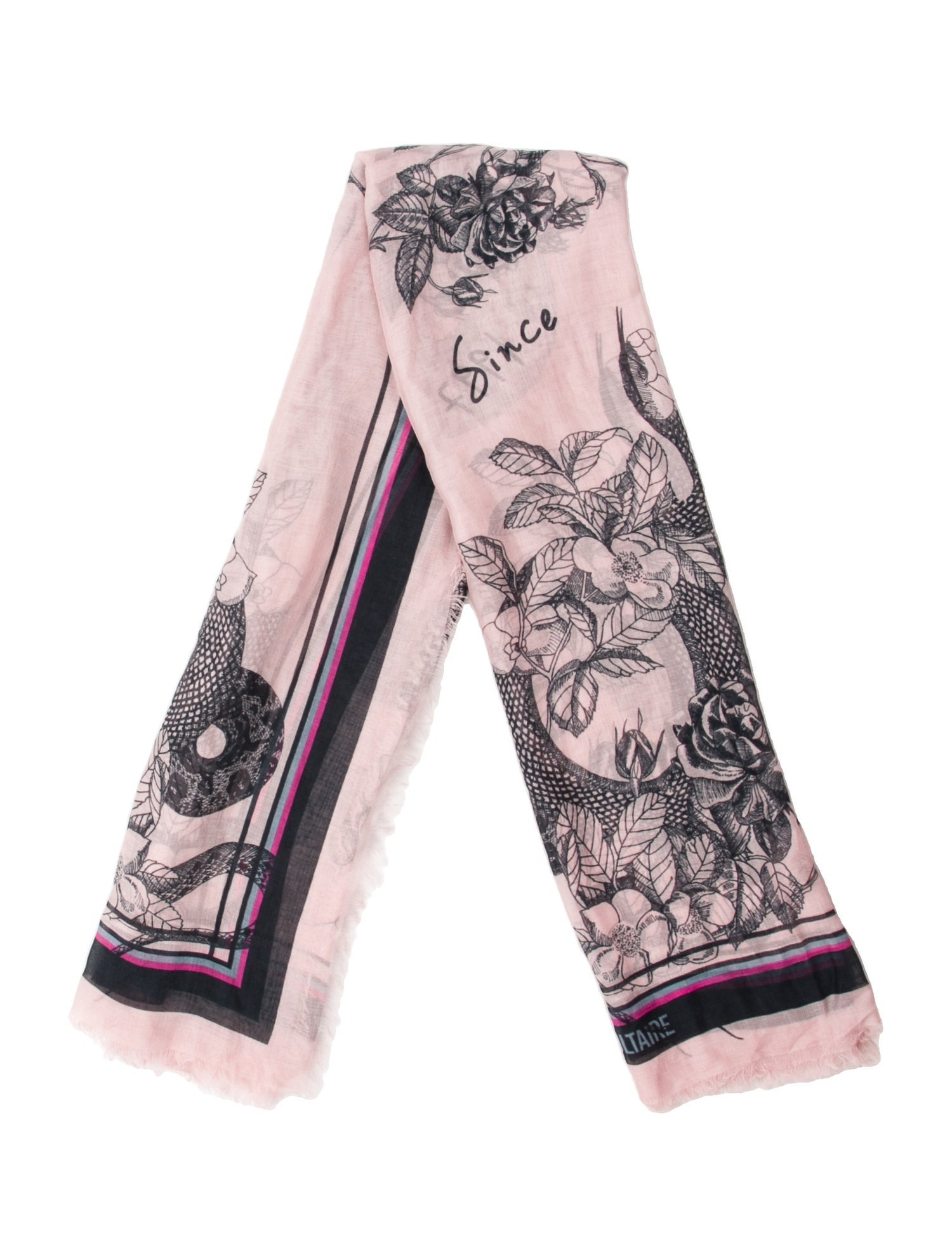 Zadig & Voltaire Floral Print Scarf
