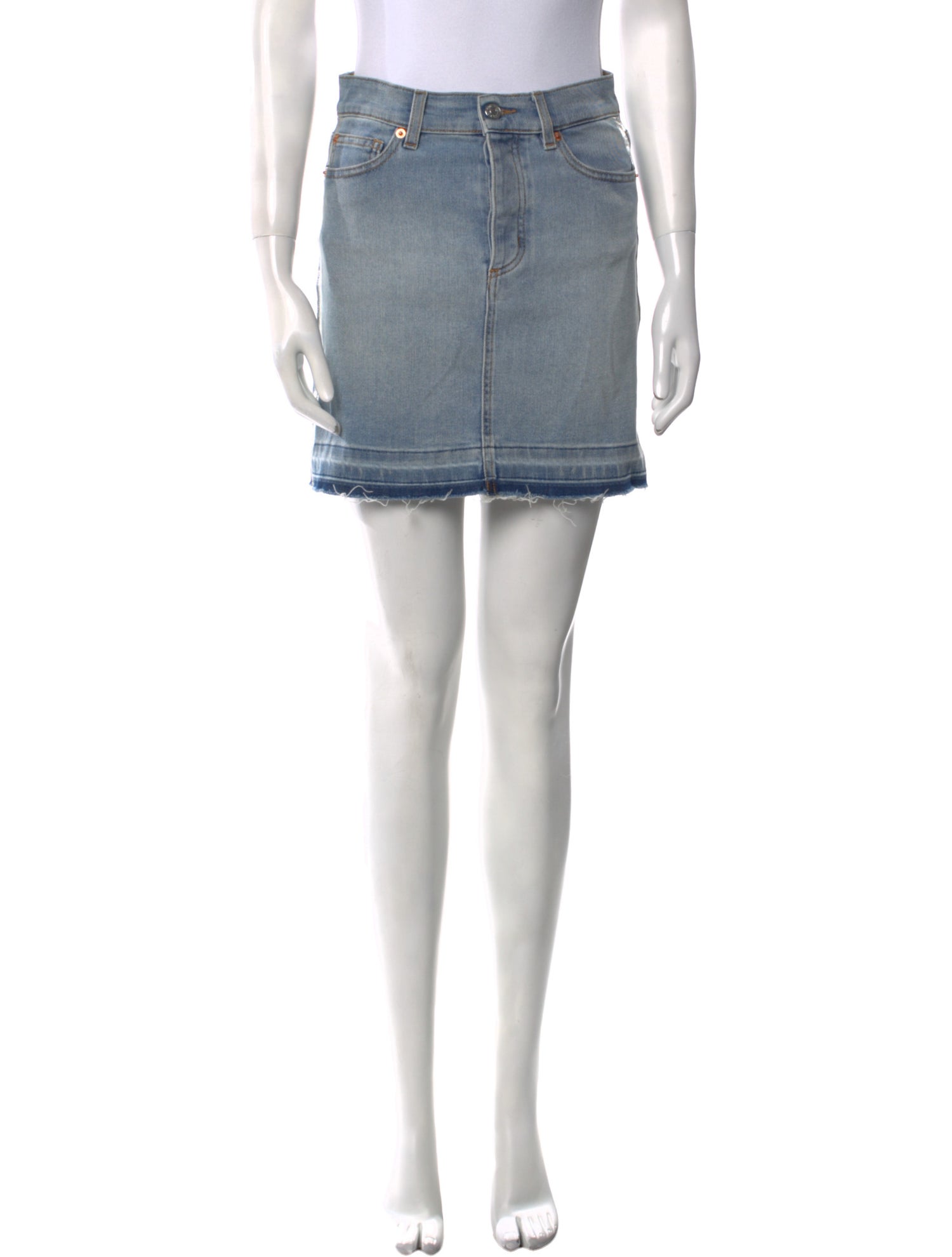 Zadig & Voltaire Raw-Edge Trim Mini Skirt
