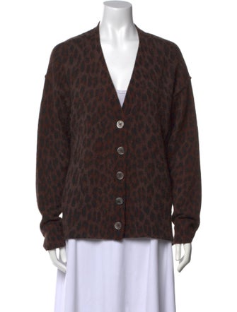 Zadig & Voltaire Cashmere Animal Print Sweater