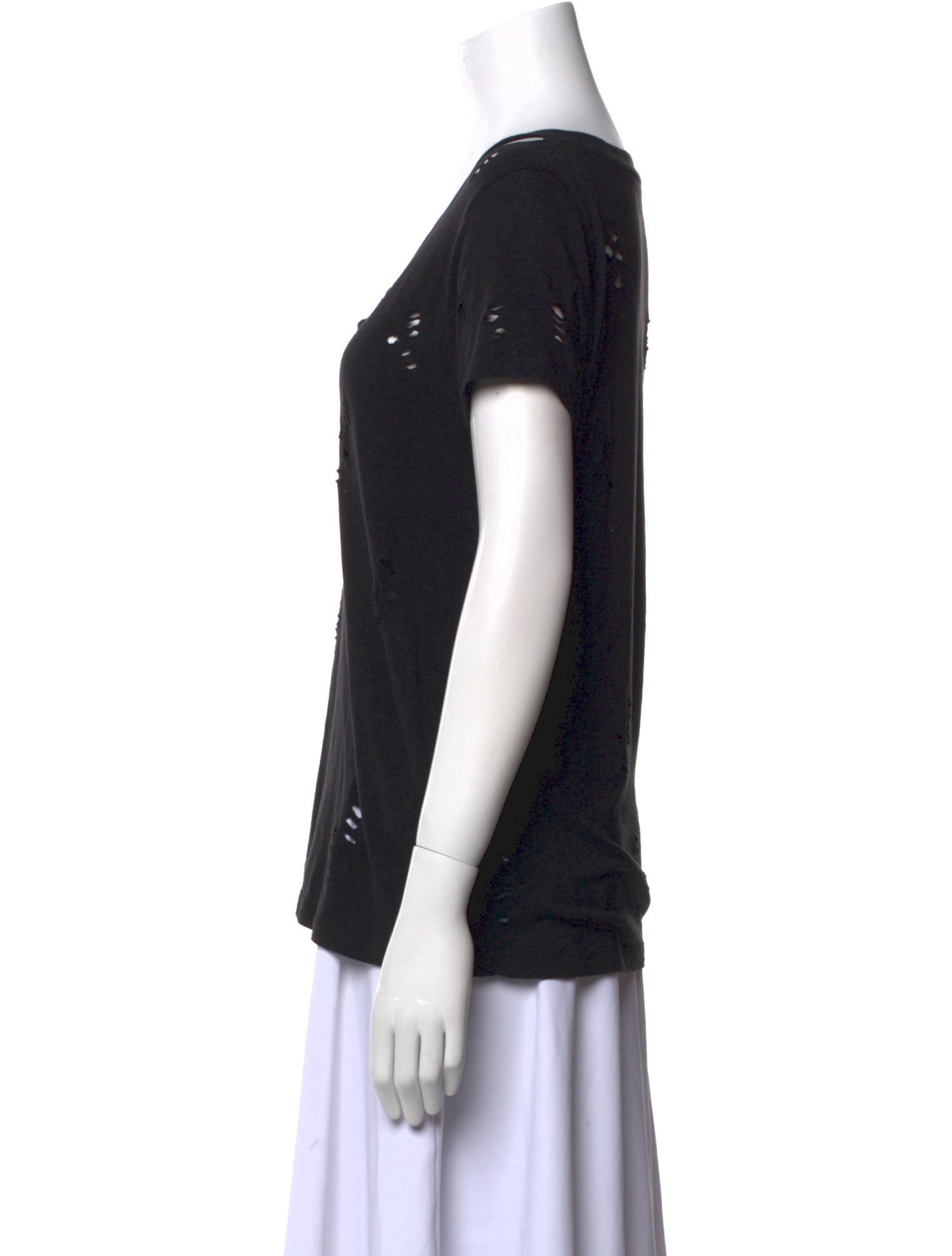 Zadig & Voltaire Scoop Neck Short Sleeve T-Shirt