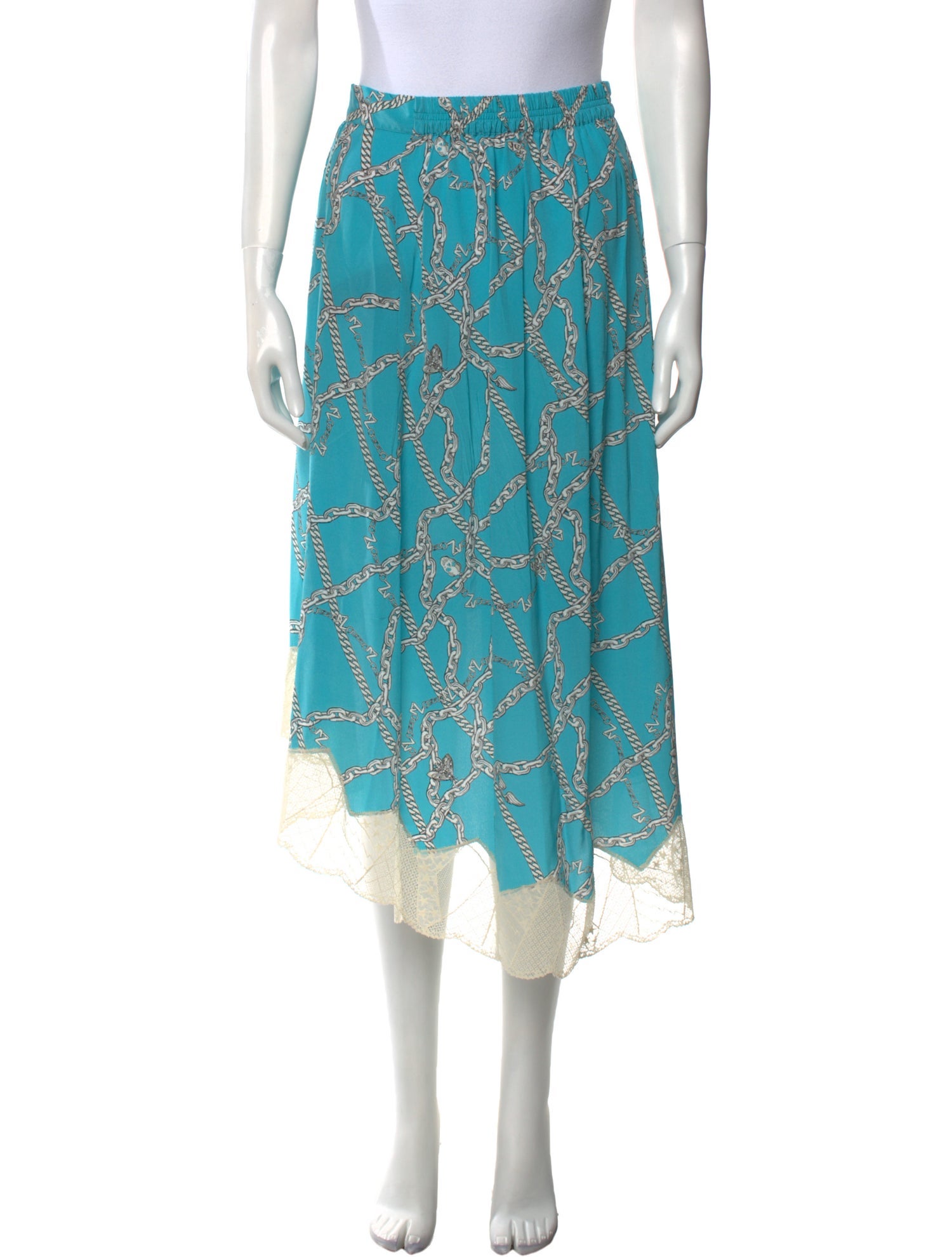 Zadig & Voltaire Silk Midi Length Skirt