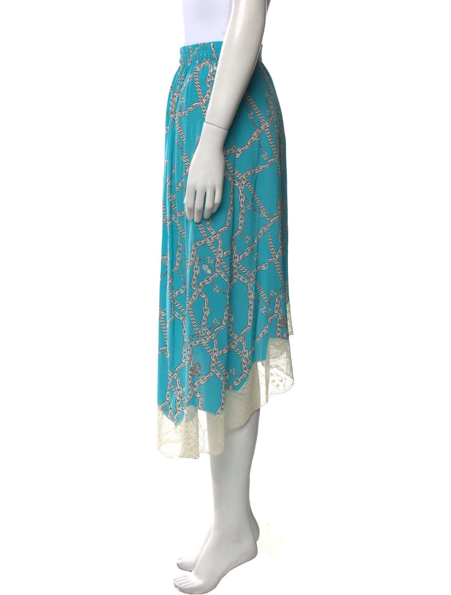 Zadig & Voltaire Silk Midi Length Skirt