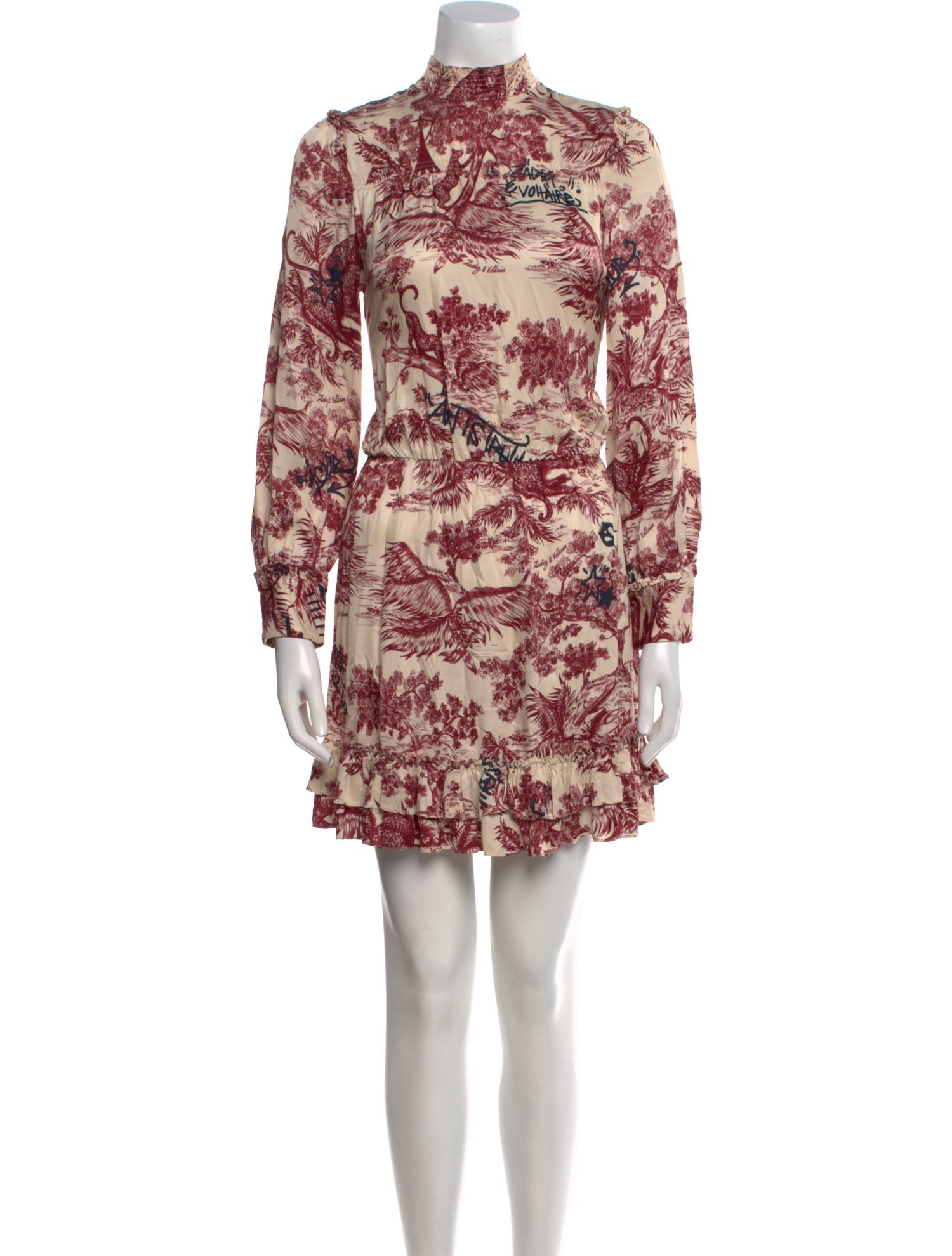 Zadig & Voltaire Floral Print Mini Dress