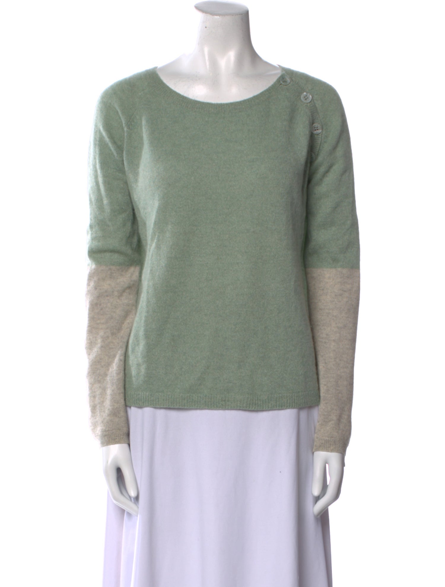 Zadig & Voltaire Cashmere Colorblock Pattern Sweater