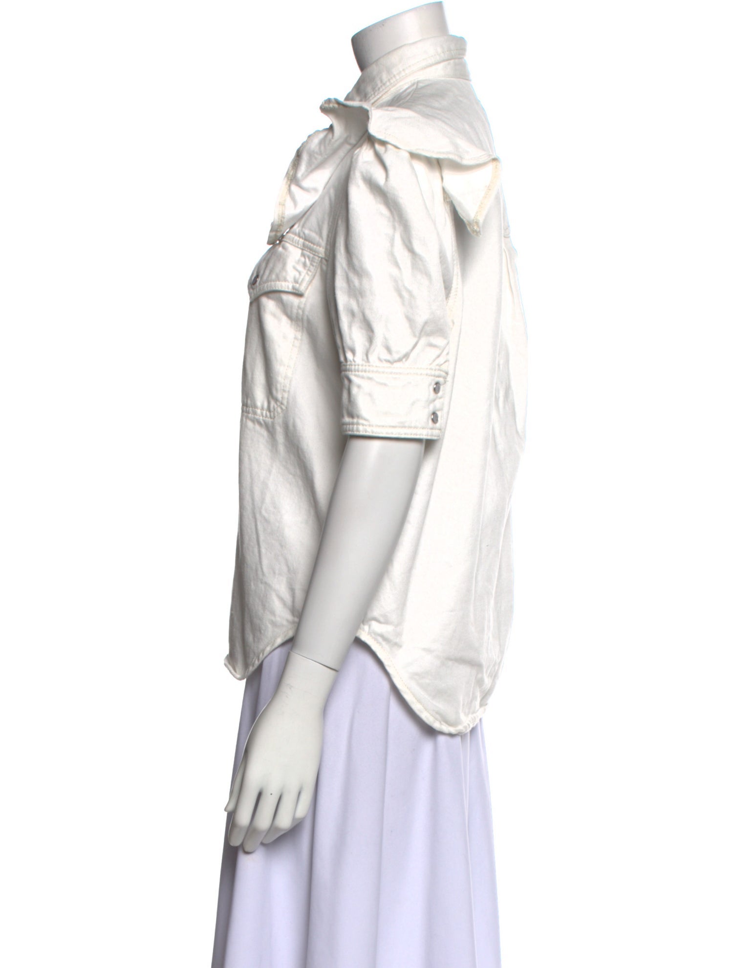 Zadig & Voltaire Short Sleeve Button-Up Top