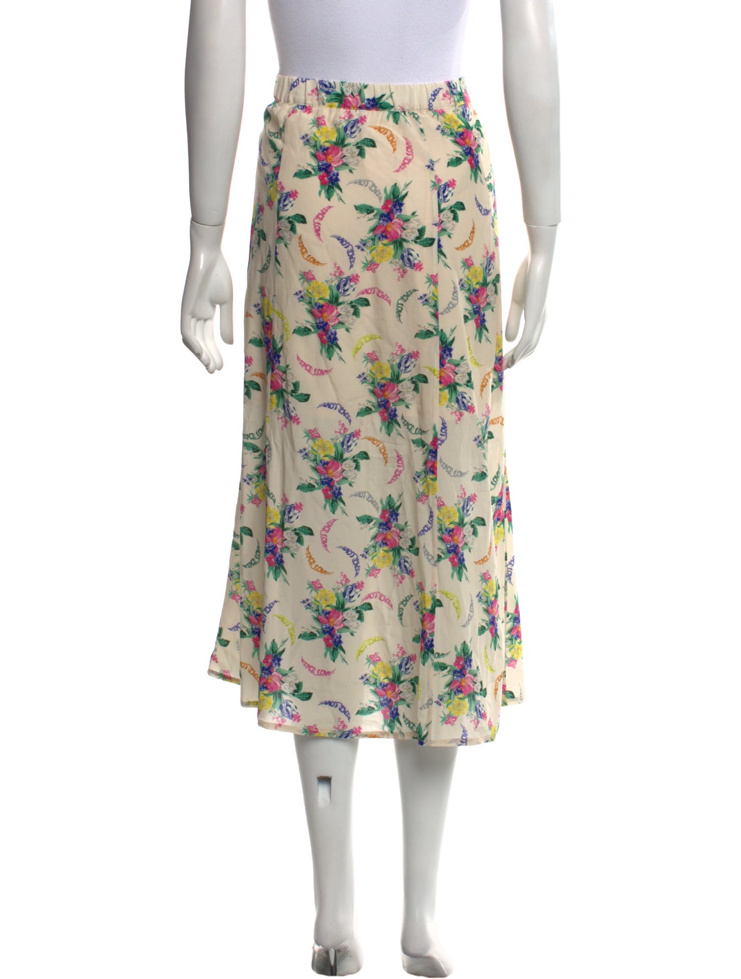 Zadig & Voltaire Floral Print Midi Length Skirt