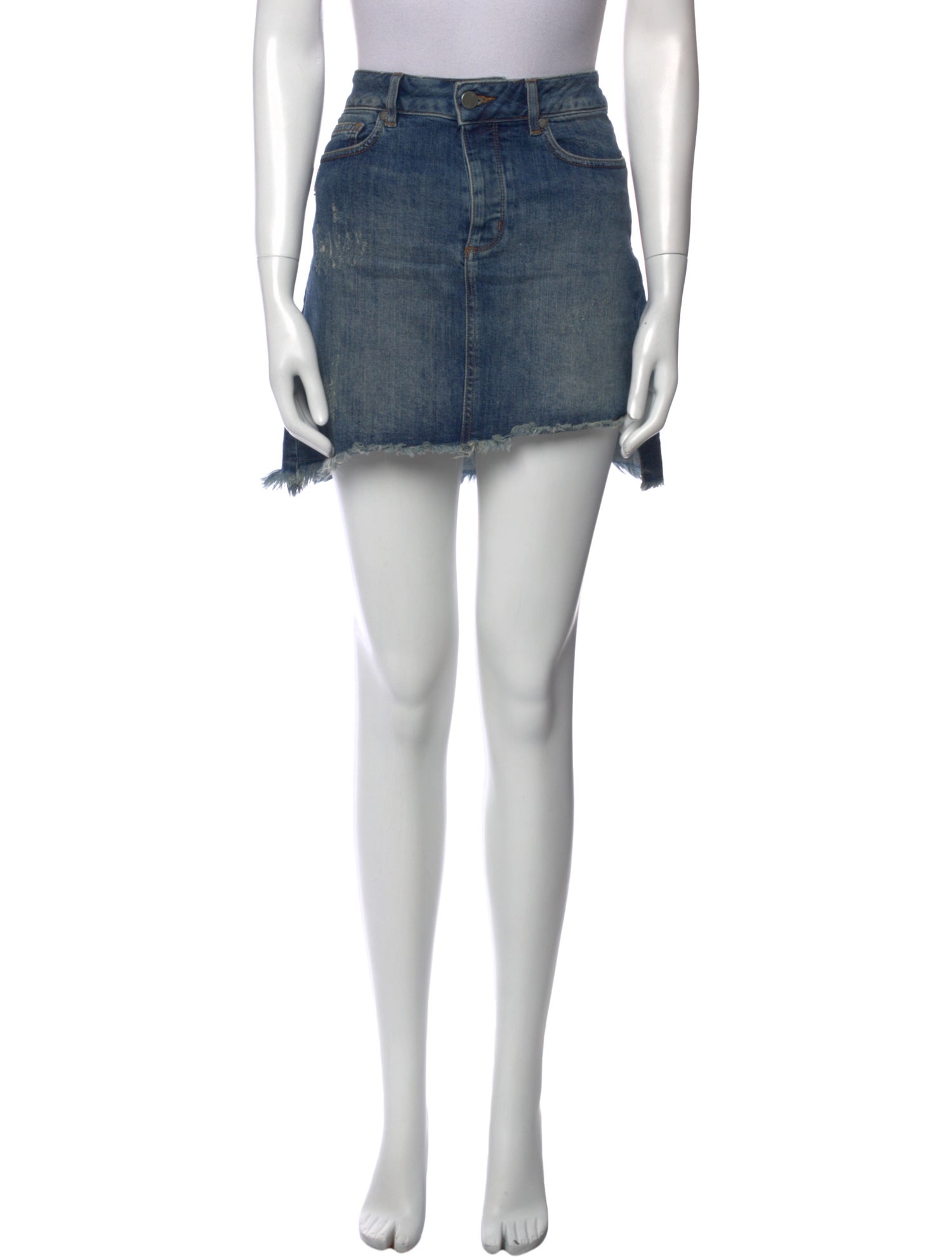 Zadig & Voltaire Distressed Accents Mini Skirt