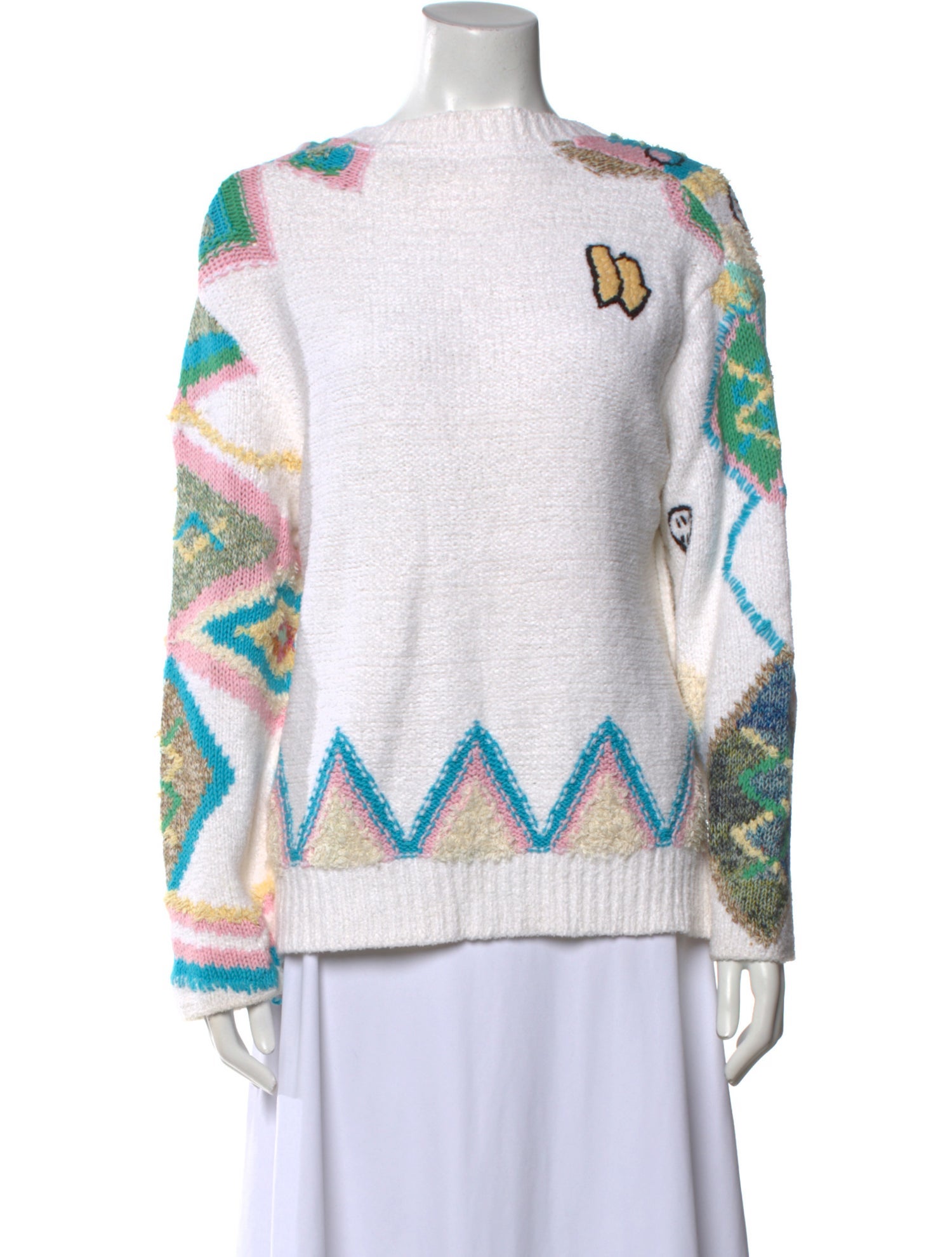 Zadig & Voltaire Printed Scoop Neck Sweater