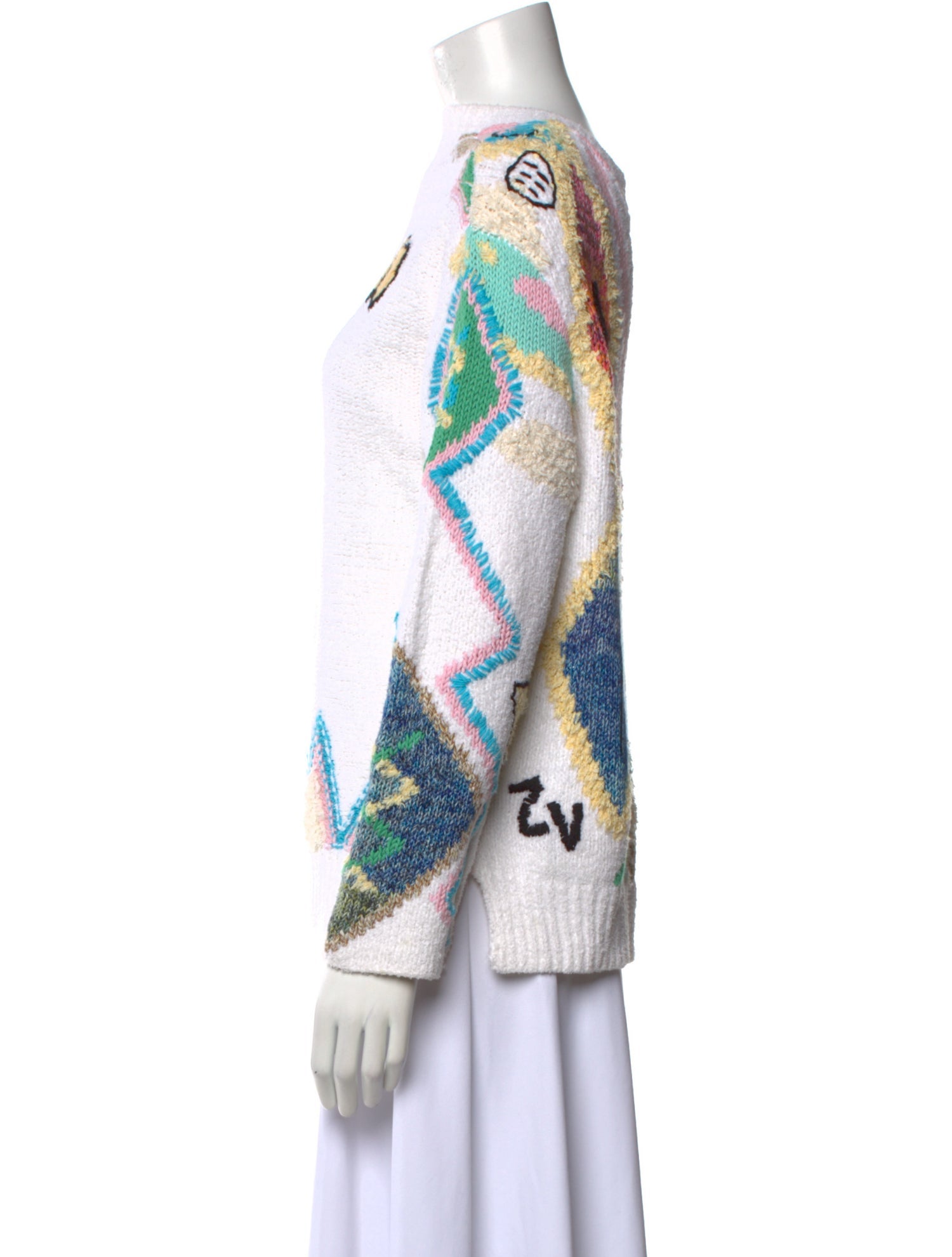 Zadig & Voltaire Printed Scoop Neck Sweater