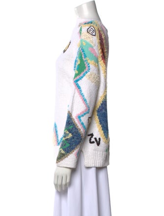 Zadig & Voltaire Printed Scoop Neck Sweater