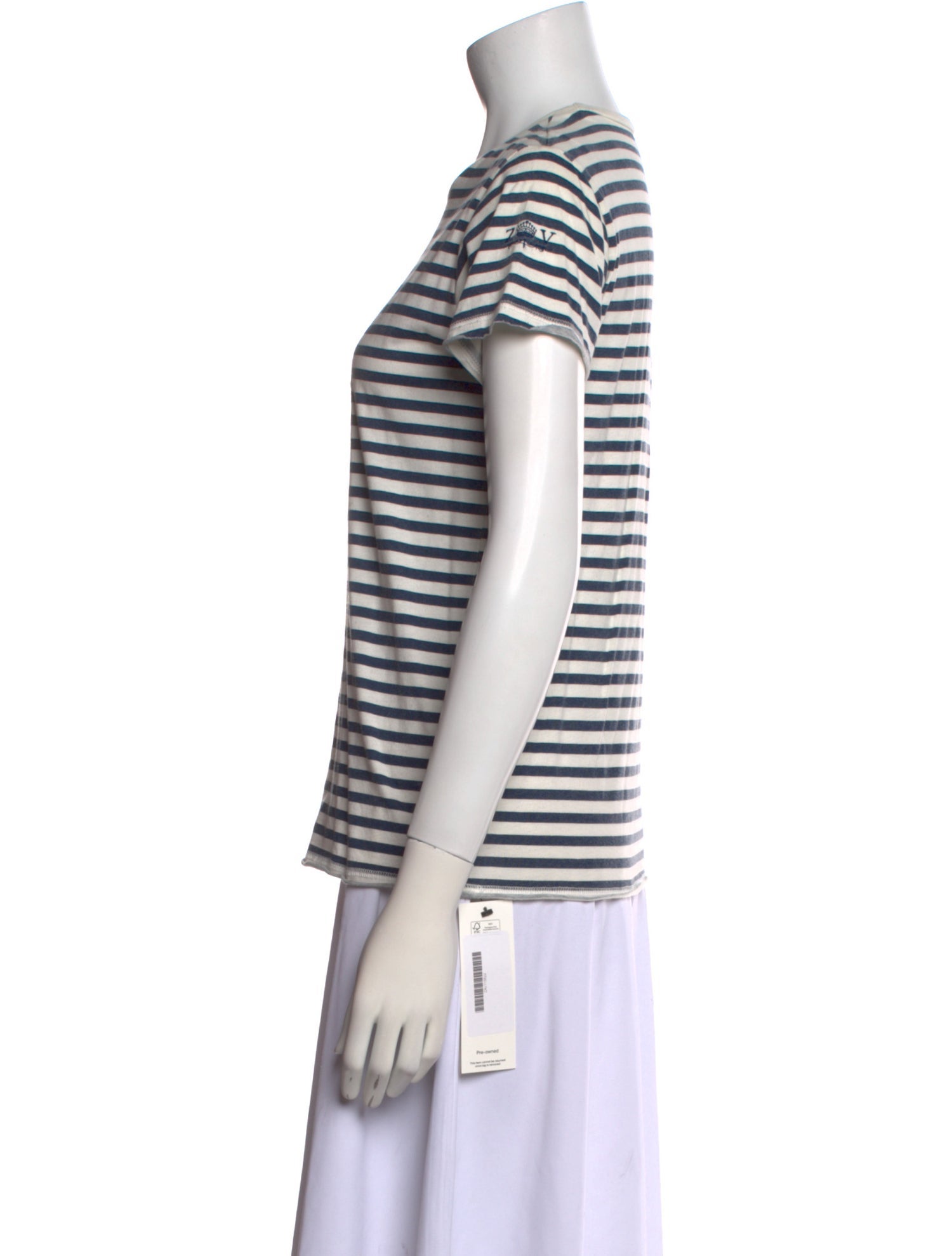Zadig & Voltaire Striped Crew Neck T-Shirt