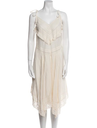 Zadig & Voltaire V-Neck Midi Length Dress