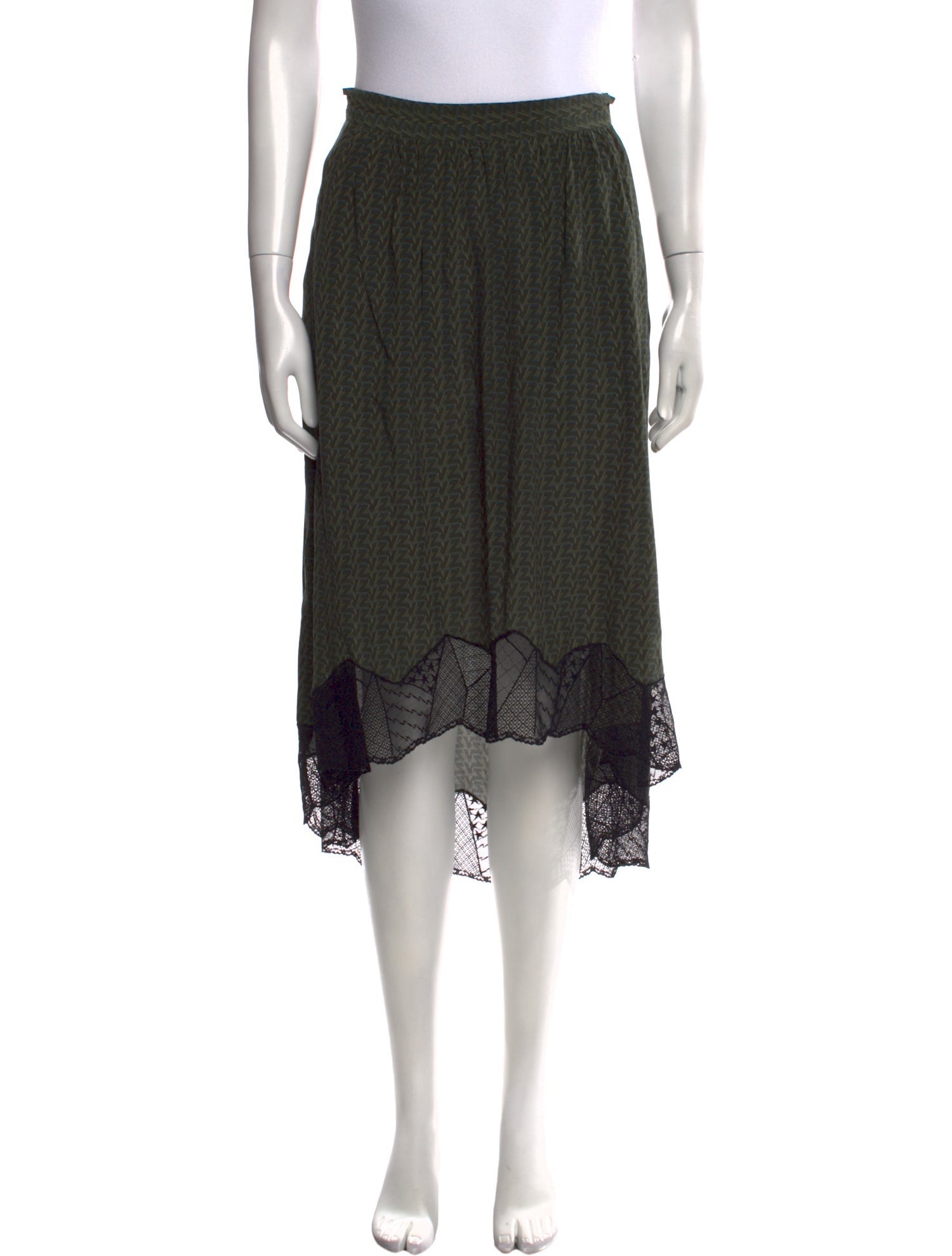 Zadig & Voltaire Striped Midi Length Skirt