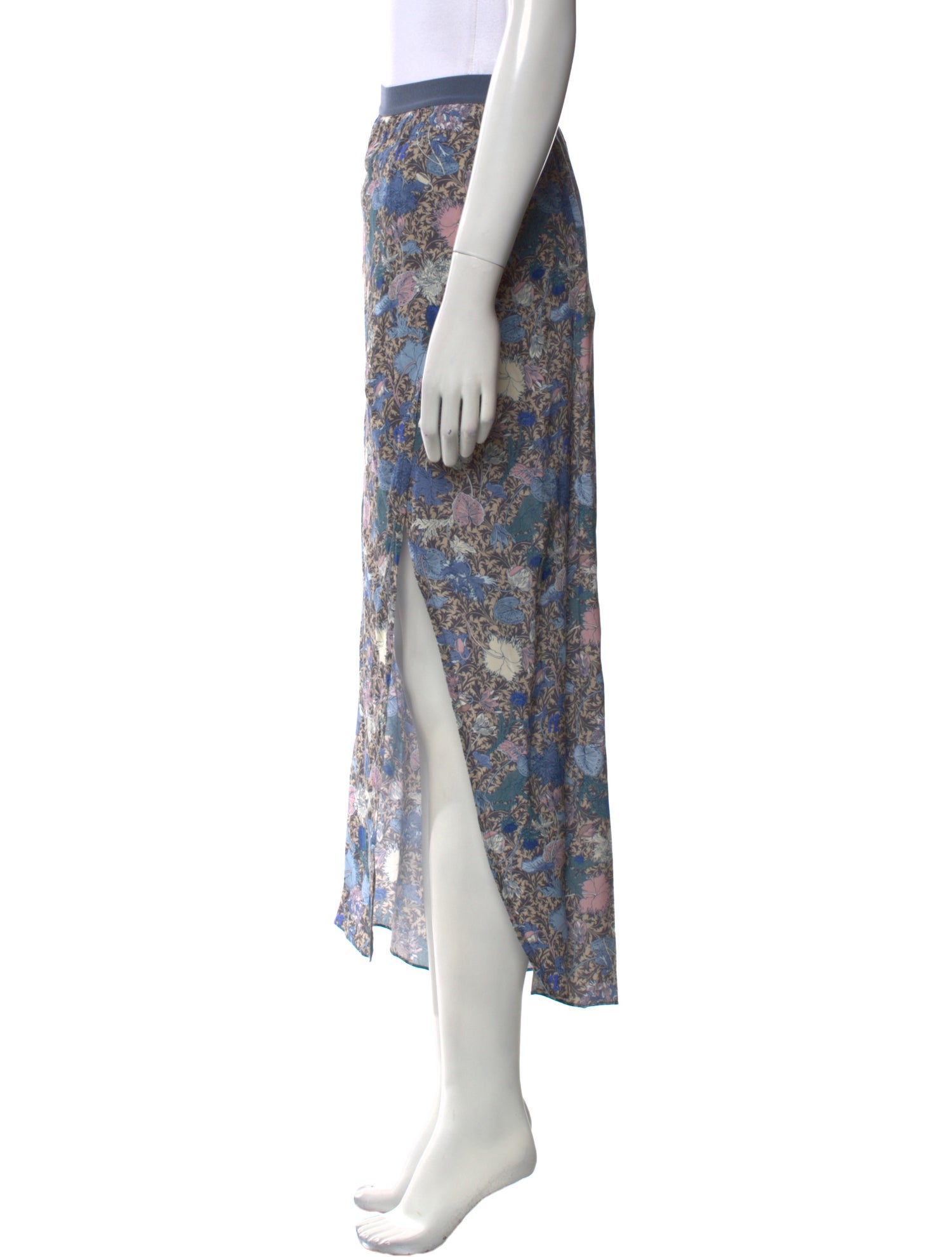 Zadig & Voltaire Floral Print Midi Length Skirt