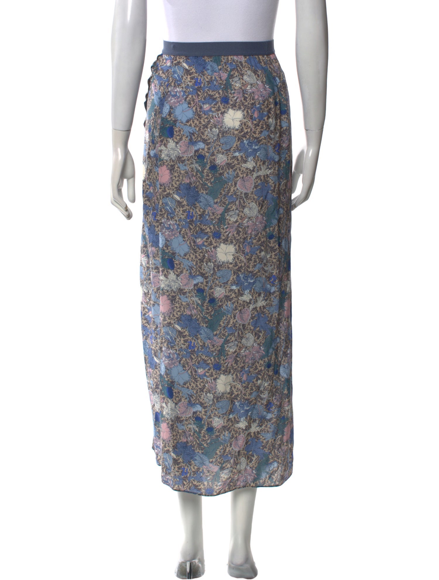 Zadig & Voltaire Floral Print Midi Length Skirt