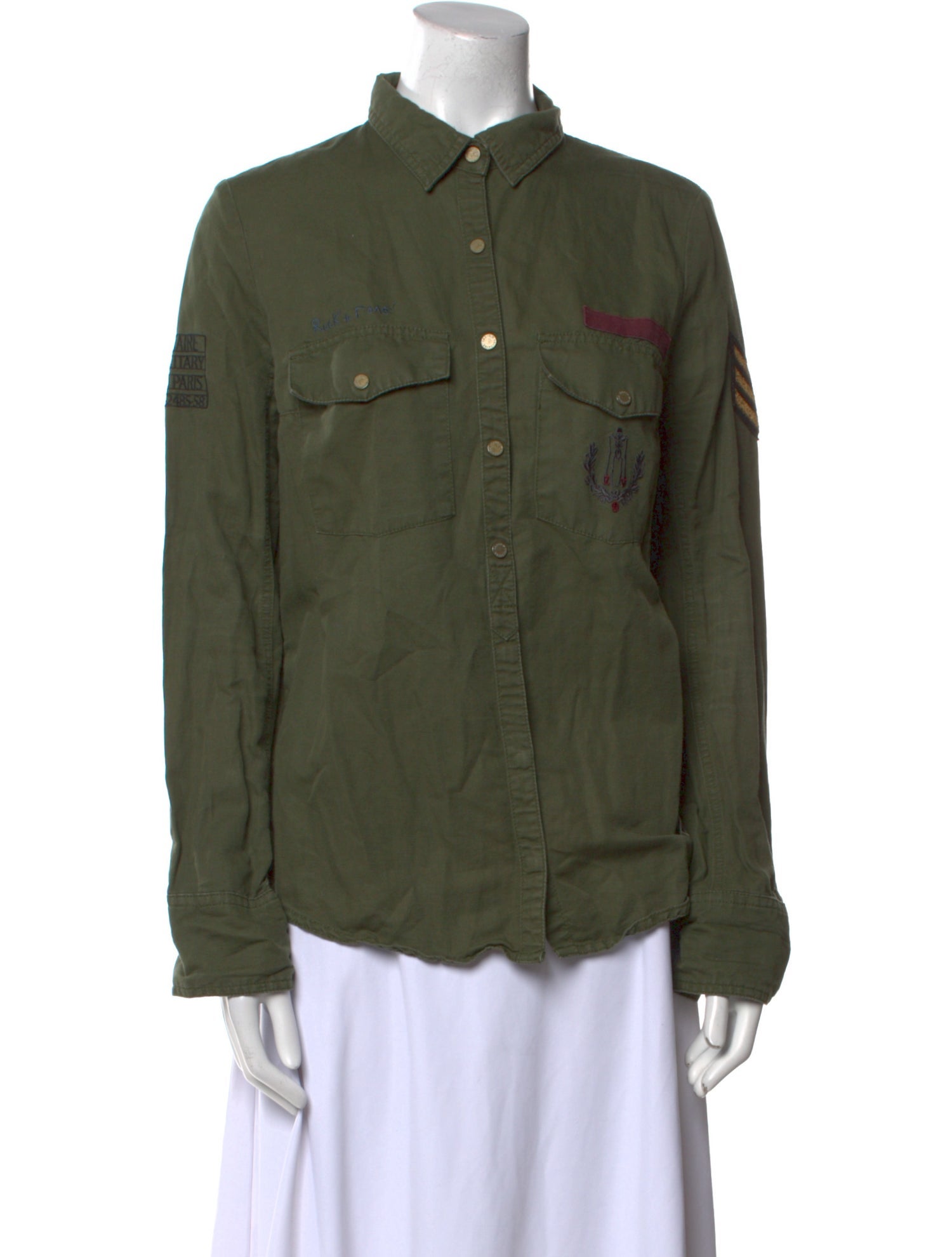 Zadig & Voltaire Long Sleeve Button-Up Top