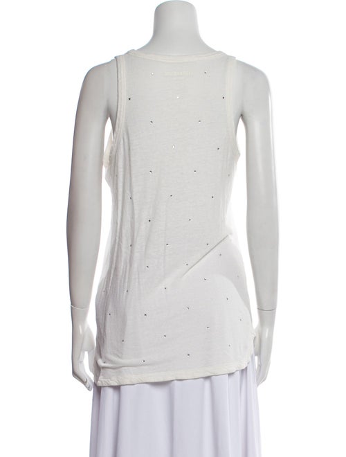 Zadig & Voltaire Linen Scoop Neck Top