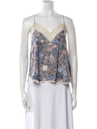 Zadig & Voltaire Printed V-Neck Top