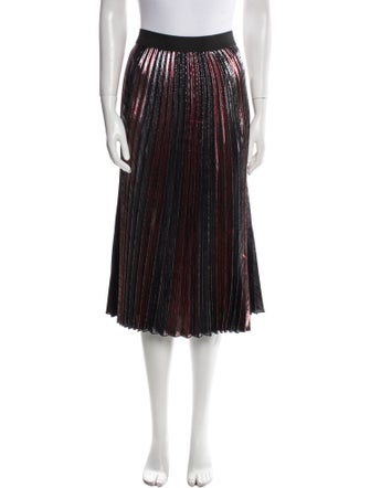 Zadig & Voltaire Pleated Accents Midi Length Skirt