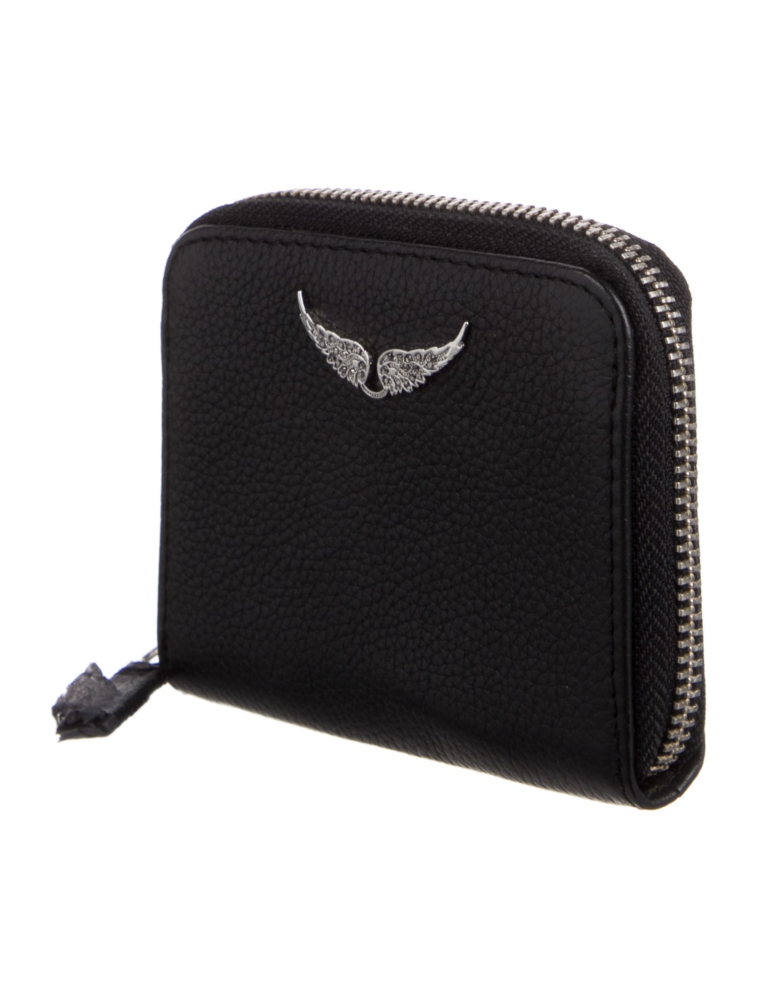 Zadig & Voltaire Leather Graphic Print Compact Wallet