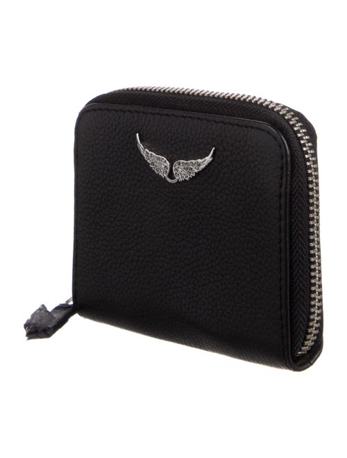 Zadig & Voltaire Leather Graphic Print Compact Wallet