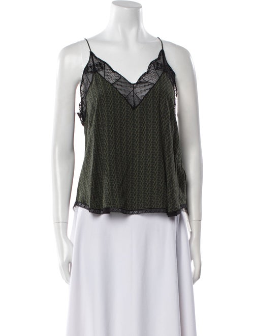 Zadig & Voltaire Square Neckline Sleeveless Top