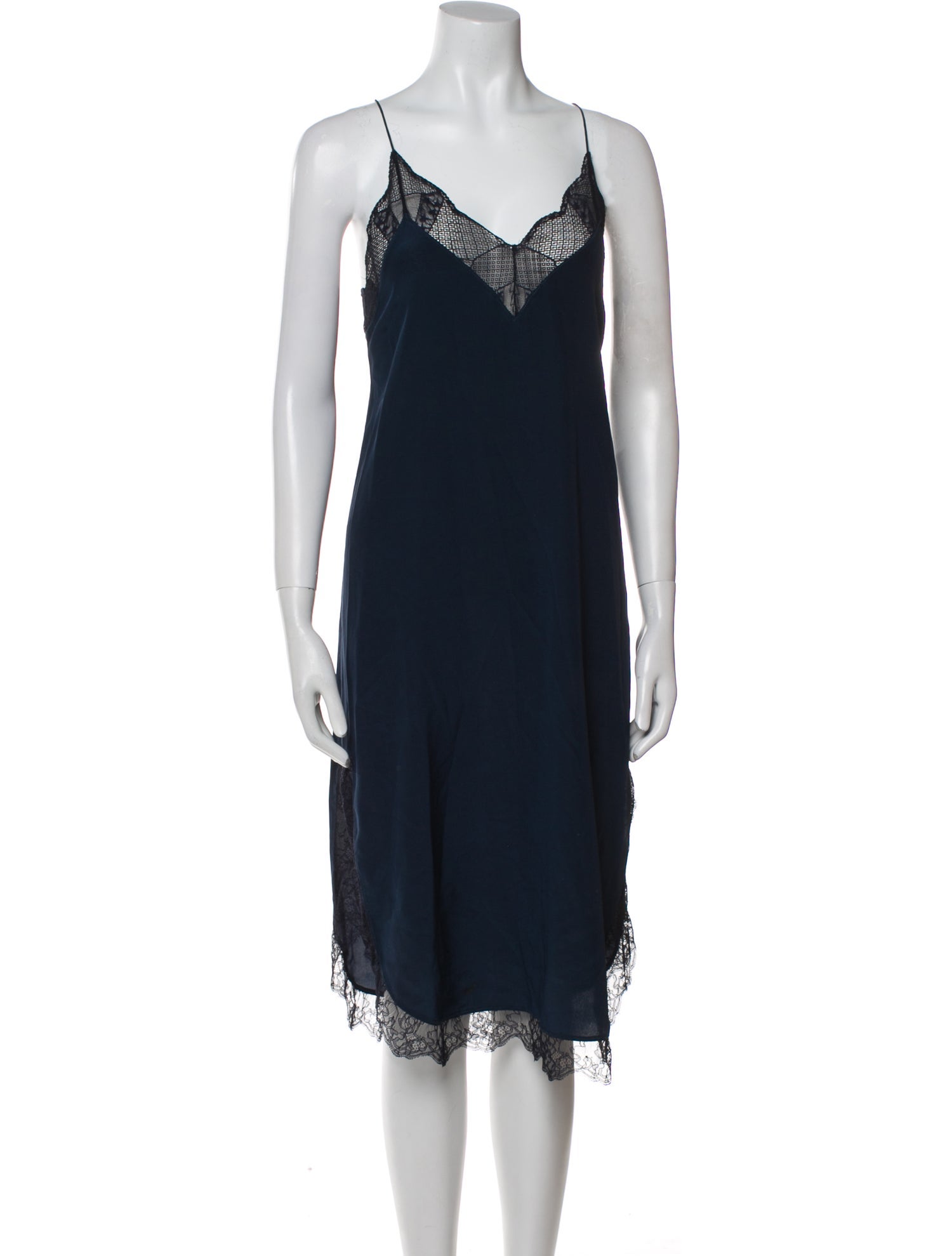 Zadig & Voltaire Silk Crystal Embellishments Nightgown