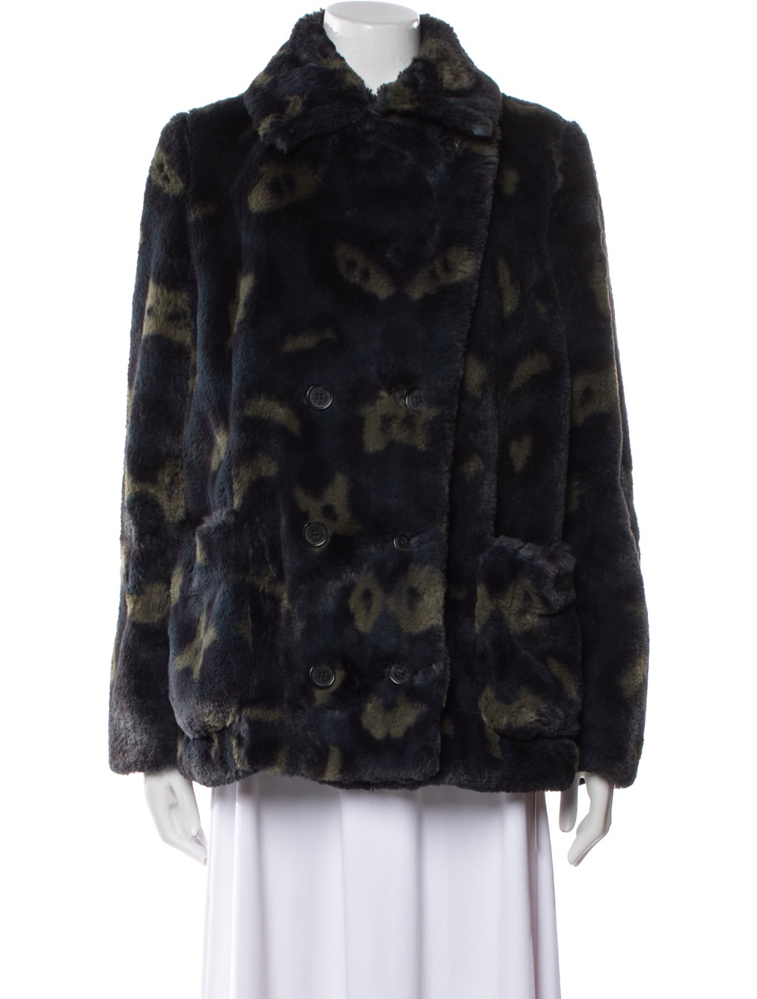 Zadig & Voltaire Printed Faux Fur Jacket