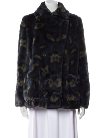Zadig & Voltaire Printed Faux Fur Jacket