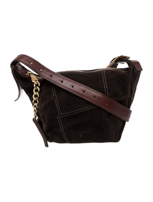 Zadig & Voltaire Suede Le Cecelia Suede Patch Hobo Bag