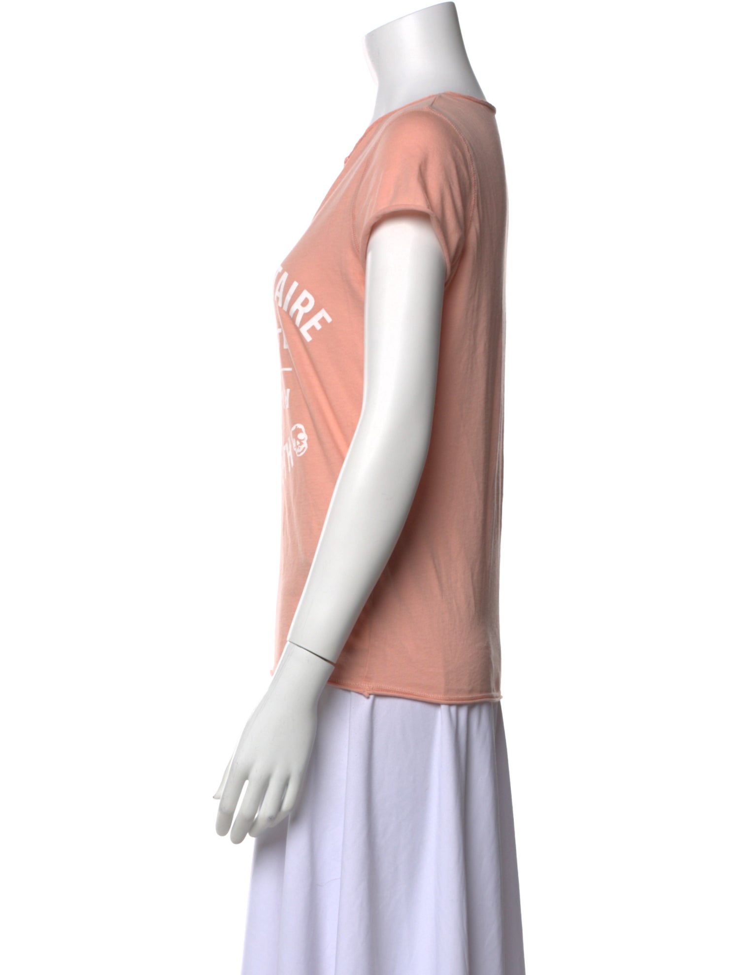 Zadig & Voltaire Graphic Print V-Neck T-Shirt